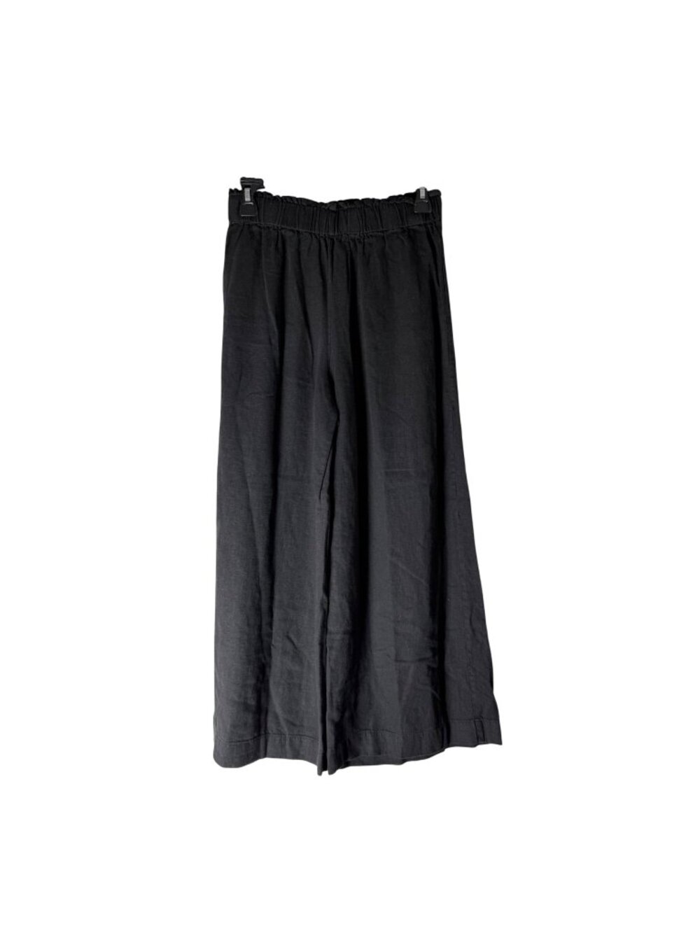 Emerson Fry India Collection Black Linen Blend Pull On Pants Womens Medium